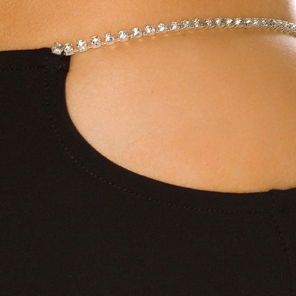 Superdown Black Rhinestone Skirt - Picture 3 of 5